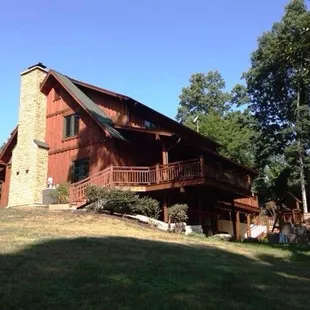 View of back of cabin.