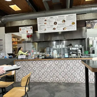 Order at the counter- check out the menu