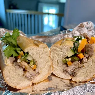 Grilled Pork Sandwiches