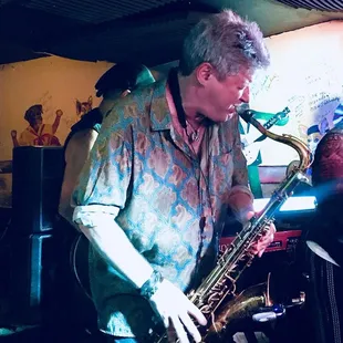 Phil Brontz on sax