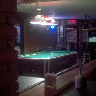 Part of the billiards area