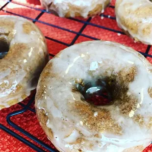 Baked pumpkin donuts