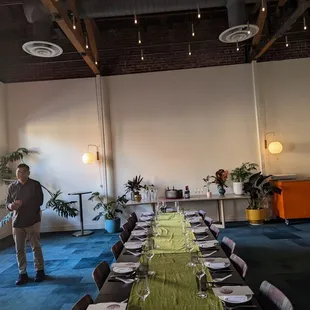 Setup for a private party, 8/24/24