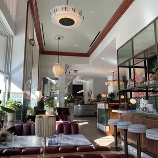 interior, sushi and sashimi