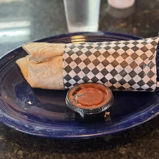 Walking burrito plus brisket. $5 upgrade well spent.