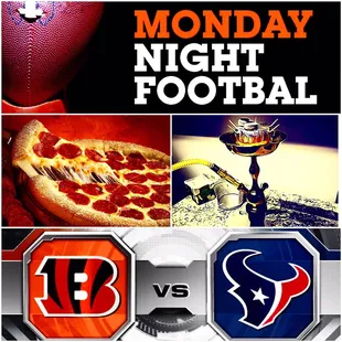 a football and a pizza