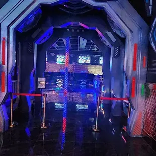 Inside to that room.