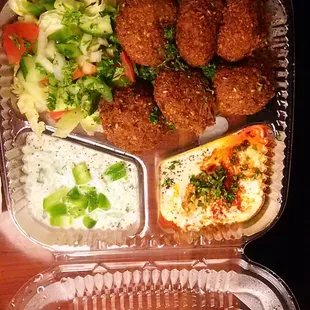 Falafel over rice