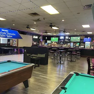 billiards and pool tables