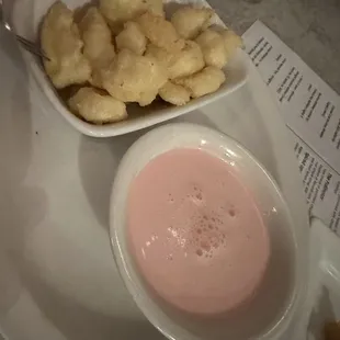 Goat cheese curds
