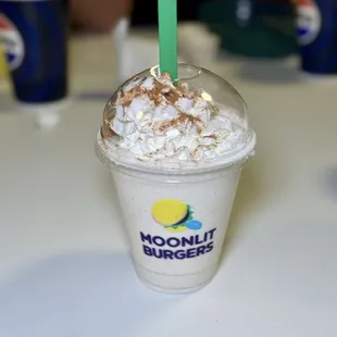 Pumpkin spice milkshake