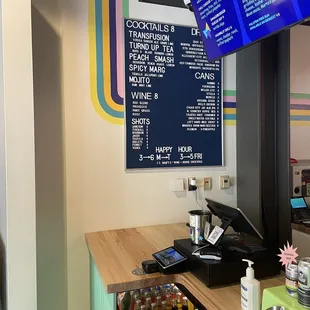 Drink menu