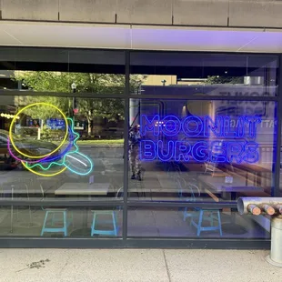 The front of restaurant.