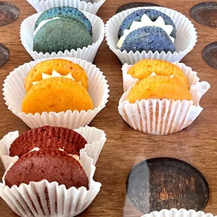 a variety of cupcakes