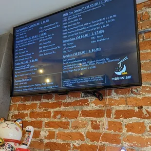 Drinks Menu