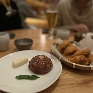 Yukhoe and Spicy Fried Chicken
