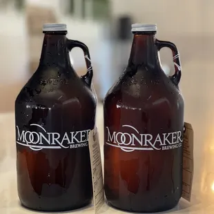 two bottles of moonraker