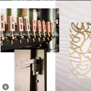 a beer tap, a beer tap, and a beer tap