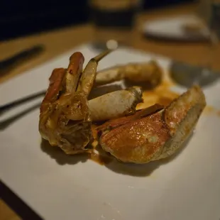 Crab portion in the soup