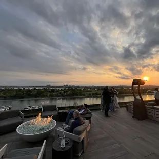 Porch area with views of the Potomac