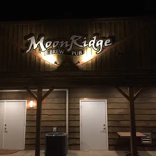 the front of the building