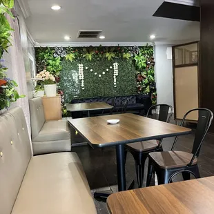 Inside seating