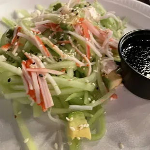 Cucumber Salad with Crab