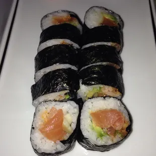 Spicy Salmon roll on Wednesday