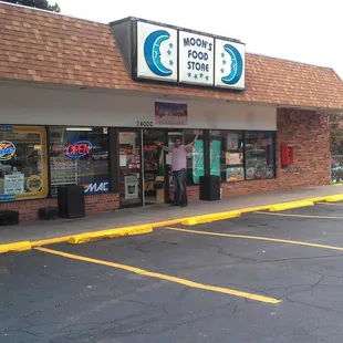the front of the store