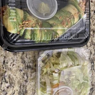 Caterpillar roll &amp; chicken salad