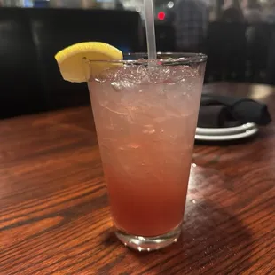 Pretty in pink cocktail