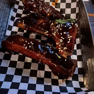 St Louis FRIED RIBS in Hoisin Glazed Sauce