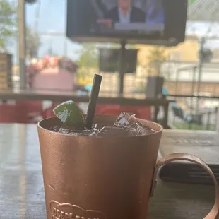 Moscow mule on tap