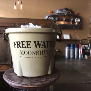 a bucket of free water