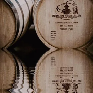 three barrels of wine