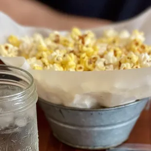Complimentary popcorn