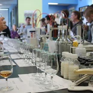 Sensory training and bridge spirits presentation at Flavorman, an international custom beverage development company.