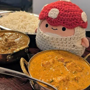 Chicken tikka masala + lamb curry :D