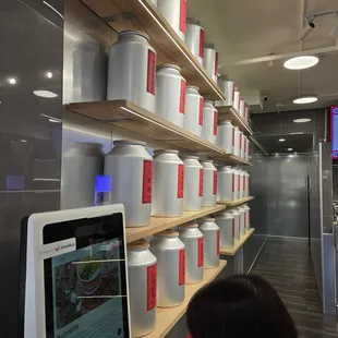 Self ordering, and wall of tea