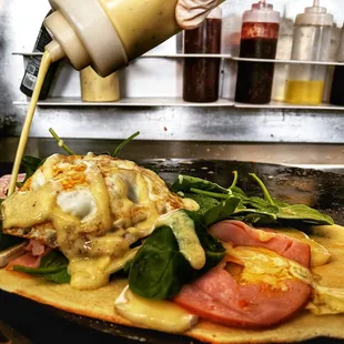Brie Benedict crepe
