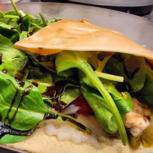 Savory winter crepe
