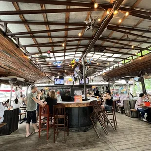 Covered patio bar