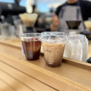 Milo Mocha and an iced pour over