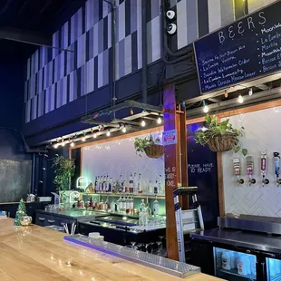 the bar area of the restaurant