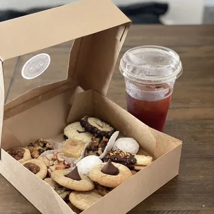 Gourmet cookie box, such a cute little assortment with amazing little goodies, everyone enjoyed them!