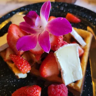 Berries &amp; Brie Waffle