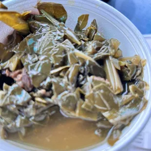 Collard greens. So good i had to eat it before i took the pic! ‍