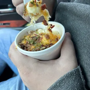 Loaded mash potatoes