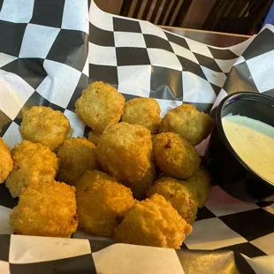 Hot cheese balls!!! So yummy