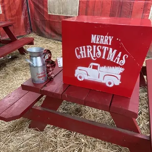 Write letters to Santa area with paper and markers/crayons